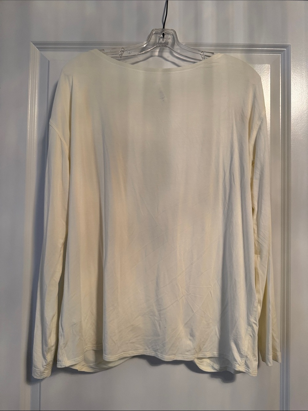 lululemon athletica cream garment care tag